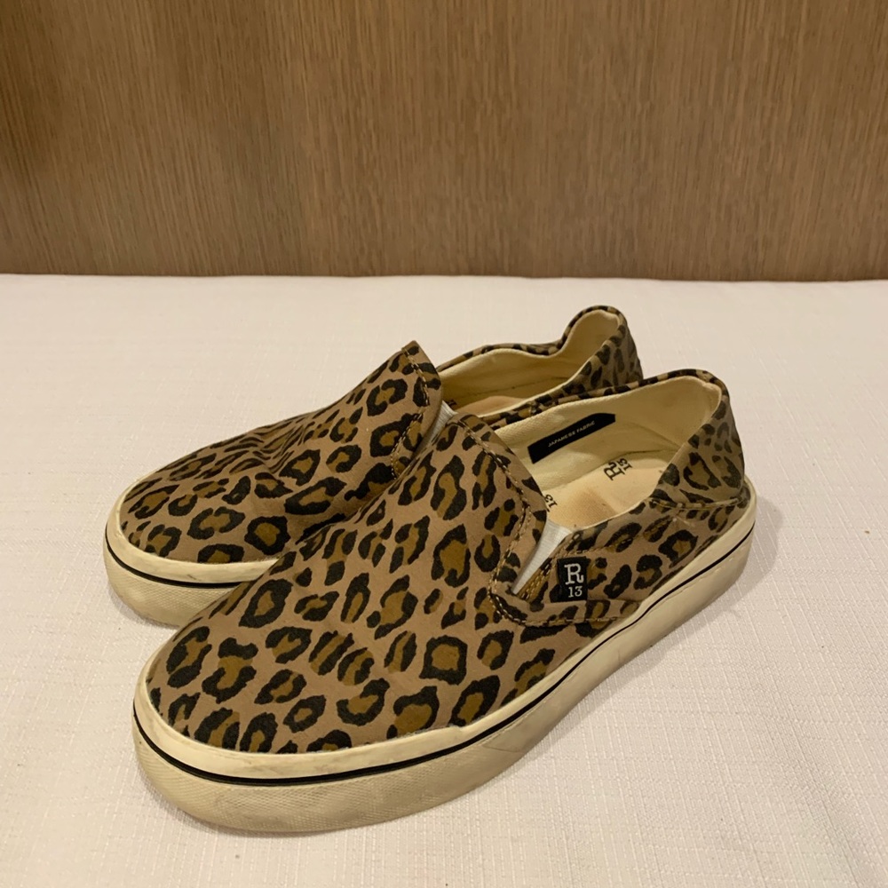 R13 Cheetah Print Sneakers Size 6.5
